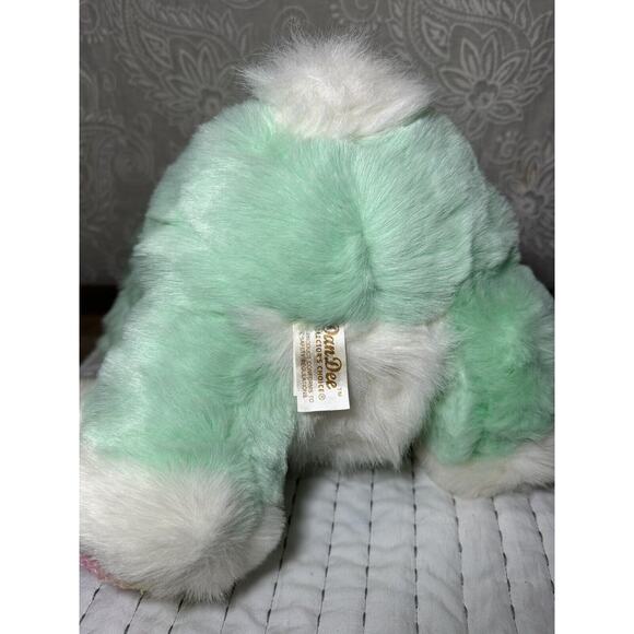 Dan Dee Hoppy Hopster Bunny Plush Mint Green Rainbow 21” Large Easter Rabbit - Picture 8 of 10
